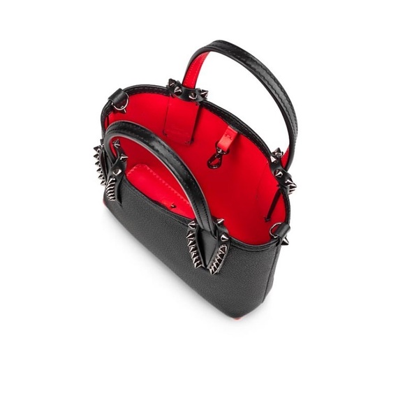 Christian Louboutin Cabata Mini Spiked Tote Black/Red | Sold Out Online | NWOT - Picture 3 of 12